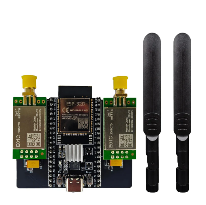 ESP32 DevKitC + NRF24L01 (E01C-2G4M27D) Module